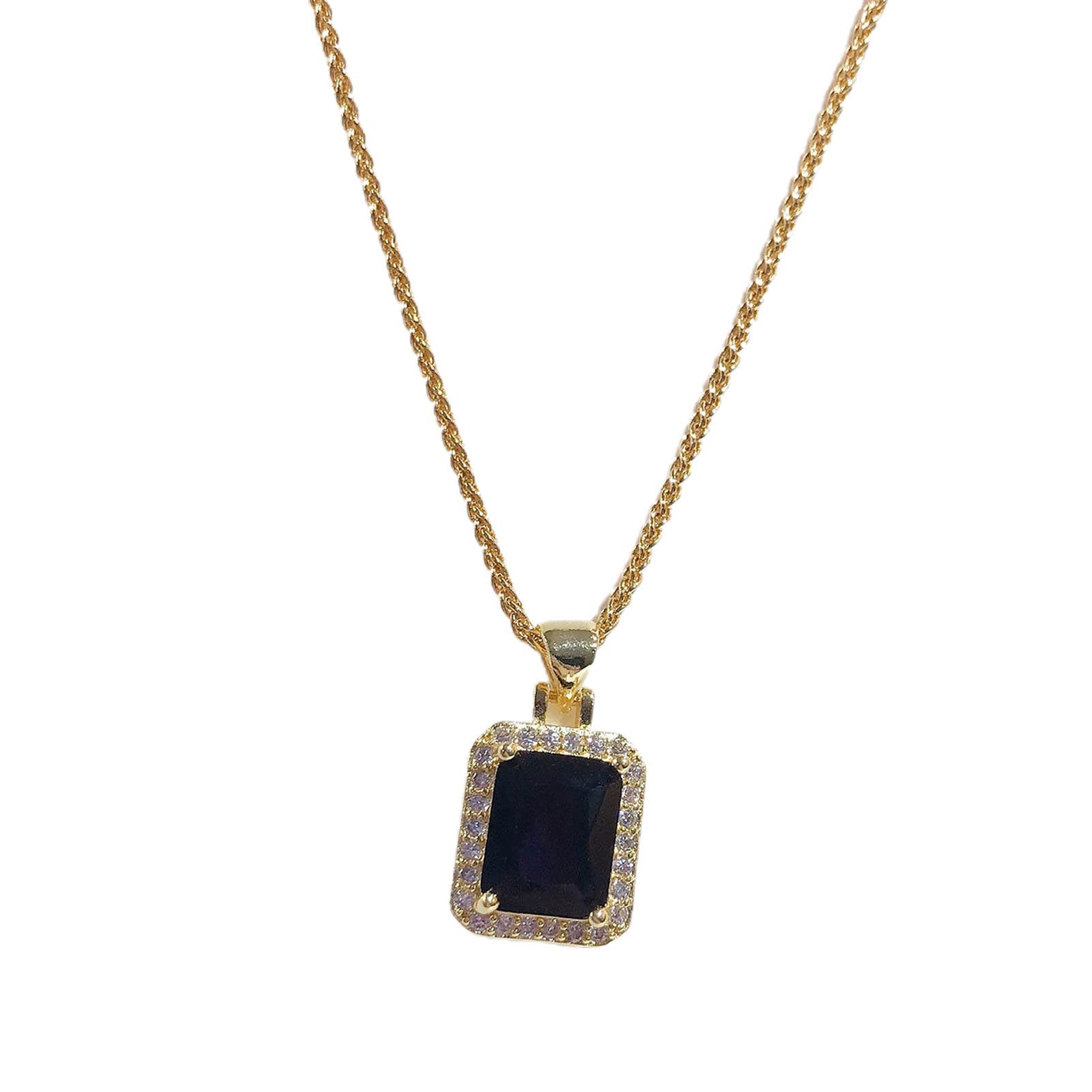 Mosichi Vintage Shiny Frame Drop Earrings & Pendant Necklace Set for Women - Trendy Fashion Jewelry for Dating, Parties & Special Occasions