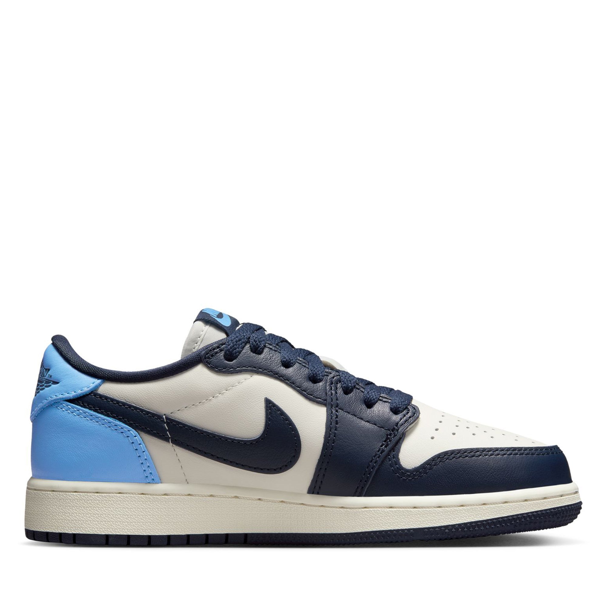Air Jordan 1 Retro Low OG (GS) Sneakers - Obsidian/University Blue Colorway - Perfect for School, Sports & Streetwear Fashion
