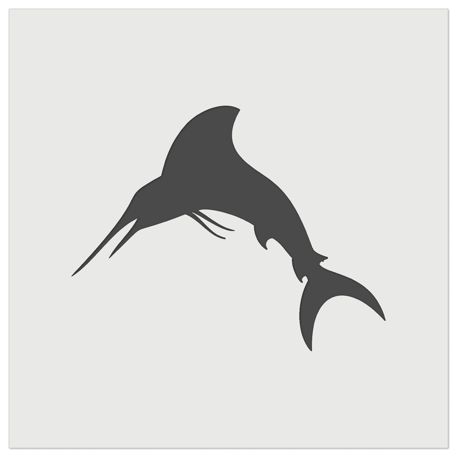 4.5 Inch Marlin Fish Wall Cookie DIY Craft Reusable Stencil - Perfect for Baking, Cake Decorating & Home Art Projects