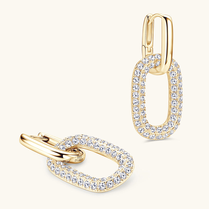 2.16 Carat Moissanite 925 Sterling Silver Earrings for Women - Durable Hypoallergenic Stud Earrings for Everyday Wear, Gift, Wedding & Special Occasions