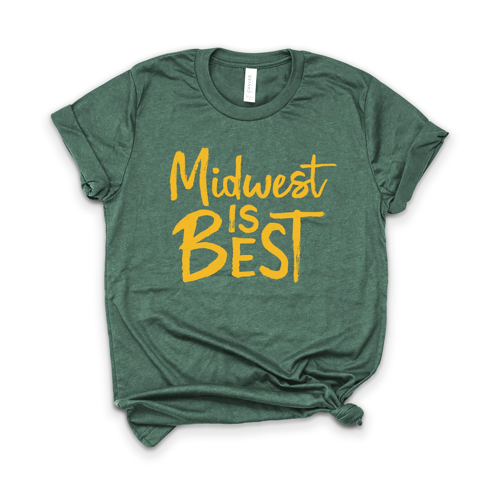Midwest Pride T-Shirt - Softstyle Unisex Shirt for Men & Women - Best Midwest Gift Idea - Home State Apparel - Comfortable Casual Wear for Everyday, Travel & Local Events