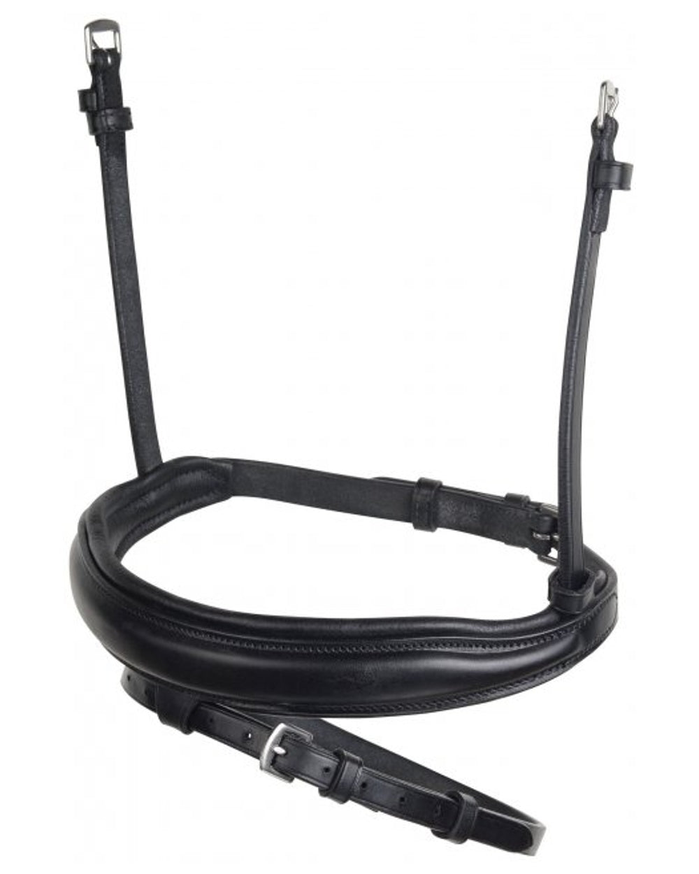 Collegiate Mono Crown Drop Noseband - Premium Equestrian Bridle for Dressage & Jumping - Comfort Fit Horse Riding Equipment for Training & Competition