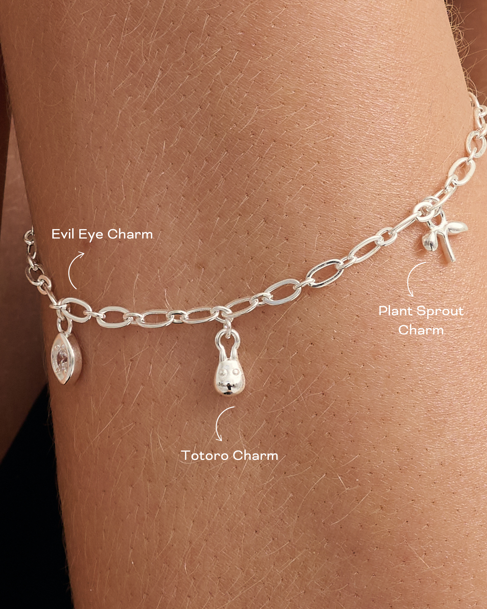 Plant Sprout Charm Sterling Silver Pendant - Dainty Botanical Jewelry for Necklace & Bracelet - Perfect for Nature Lovers, Gardeners & Eco-Friendly Gifts