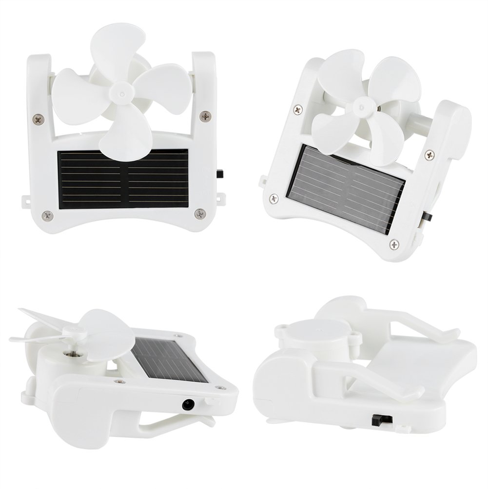 Portable Solar Hat Fan - Mini Clip-On Cooling Fan for Outdoor Activities, Hiking, Camping & Mountain Climbing - Stay Cool in Hot Weather