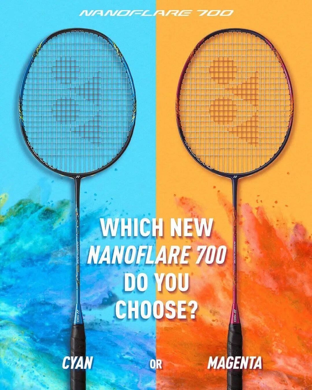 Yonex Nanoflare 700 Badminton Racket (Cyan) - Lightweight Carbon Fiber Shuttlecock Racket for Professional & Intermediate Players - Perfect for Tournaments & Training Sessions