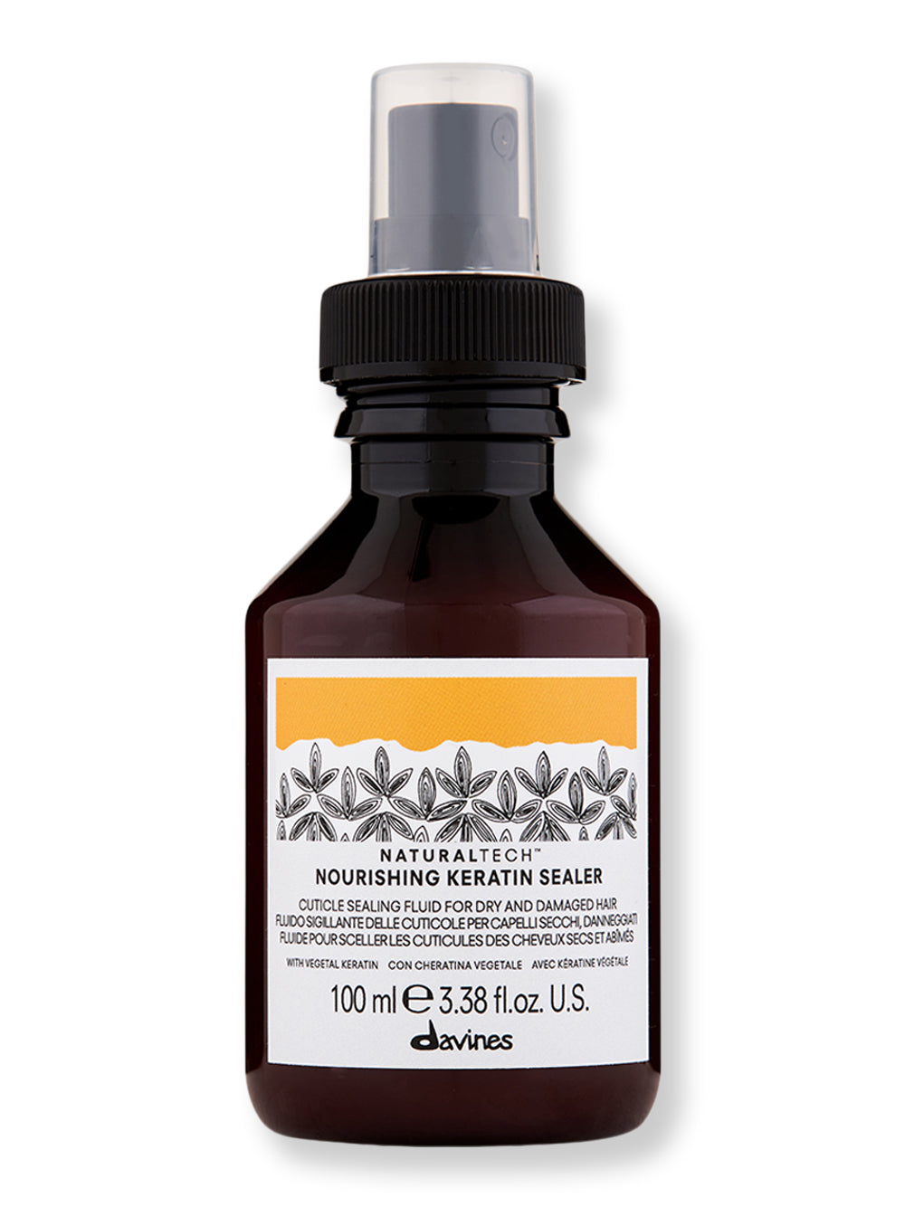 Davines Naturaltech Nourishing Keratin Sealer Hair Treatment - Repair & Protect Damaged Hair for Smooth & Shiny Results | Salon-Quality at Home | Perfect for Color-Treated, Bleached or Heat-Damaged Hair