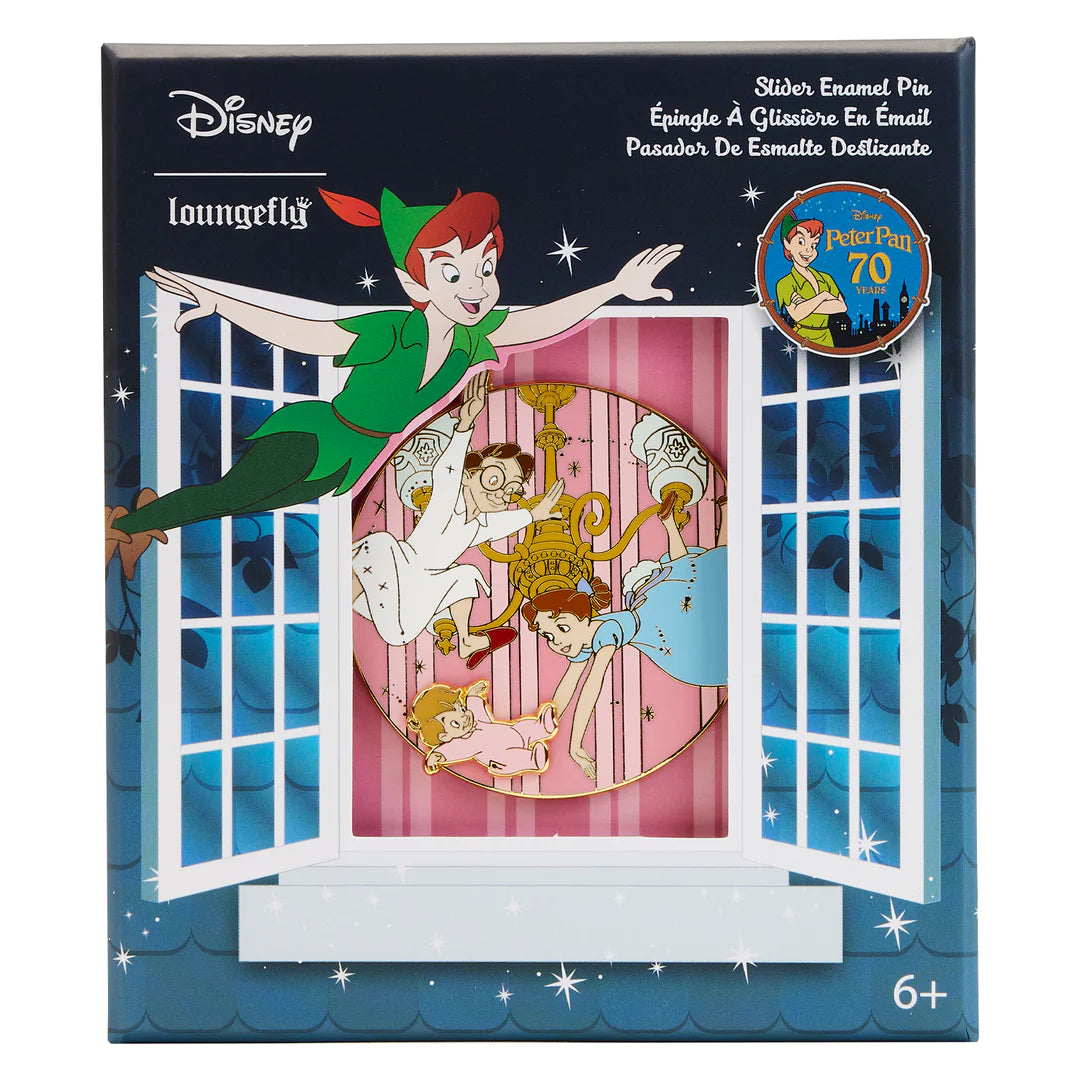 Disney Peter Pan 70th Anniversary Collector's Box Set - Limited Edition 3-Pin Collection for Disney Fans (Perfect for Display, Gifts & Pin Trading)