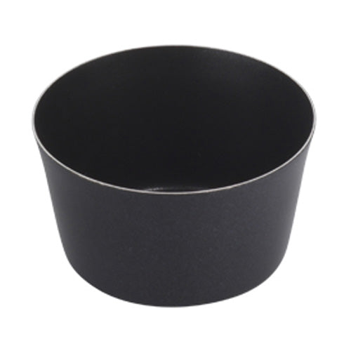 Arcata 072331 Matte Black Conical Bowl - 3 oz (Case of 12) - Perfect for Restaurants, Bars, and Catering Events