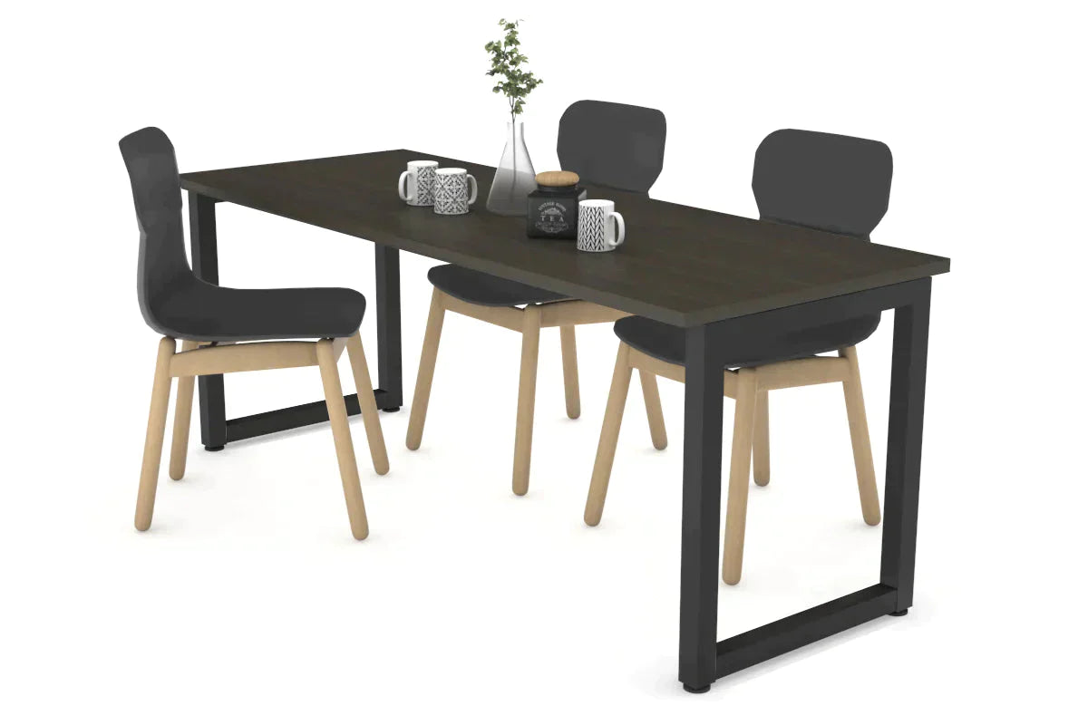 Quadro Loop Legs Table - 1800L x 700W Modern Dining Table with Metal Frame for Home & Office | Perfect for Dining Rooms, Kitchens, Conference Areas & Open Spaces