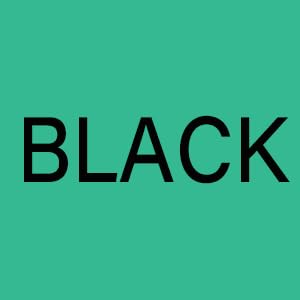 Black on Green