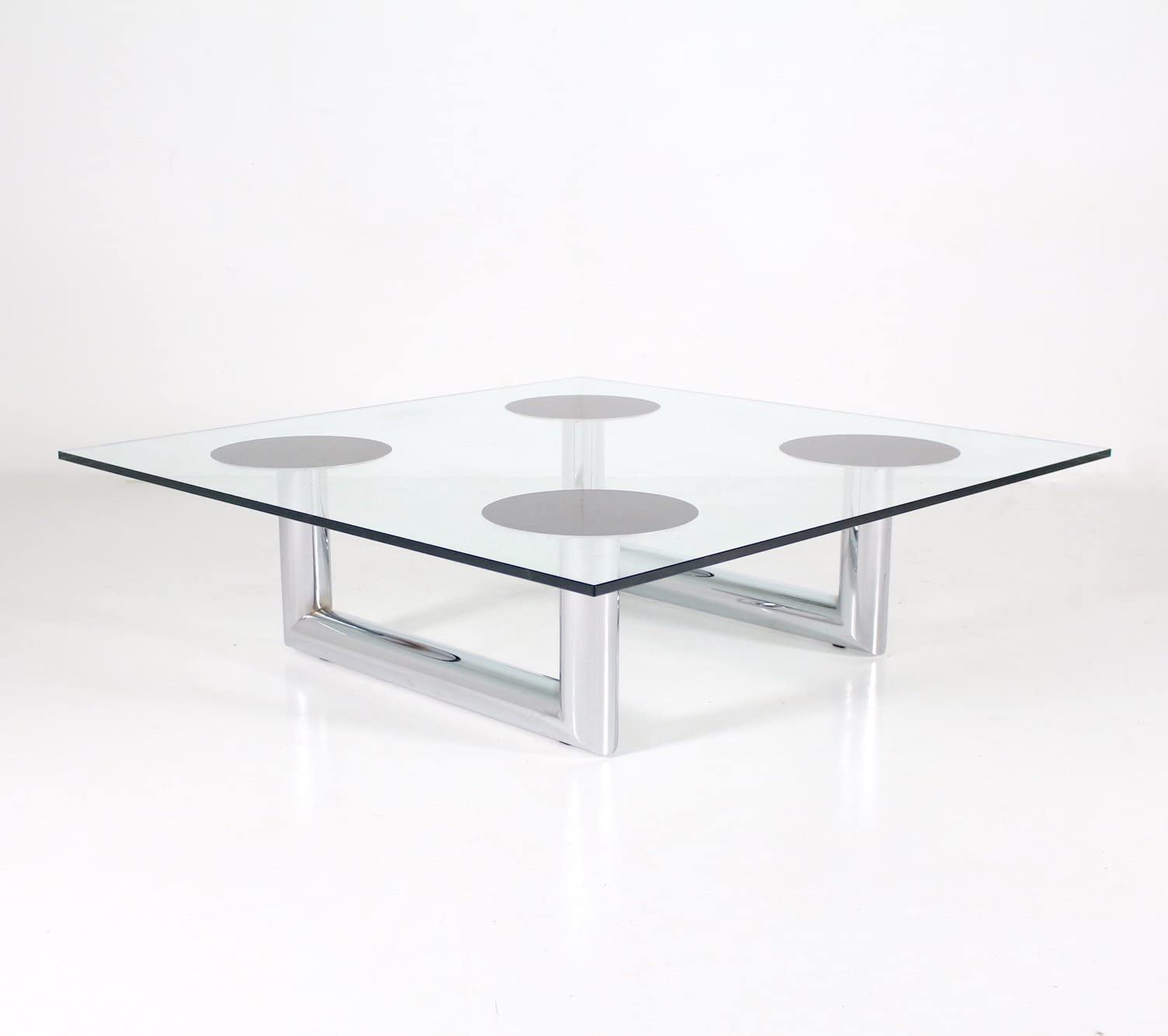 34 Inch Clear Square Glass Table Top by Fab Glass and Mirror - Perfect for Dining Room, Living Room, and Office Furniture