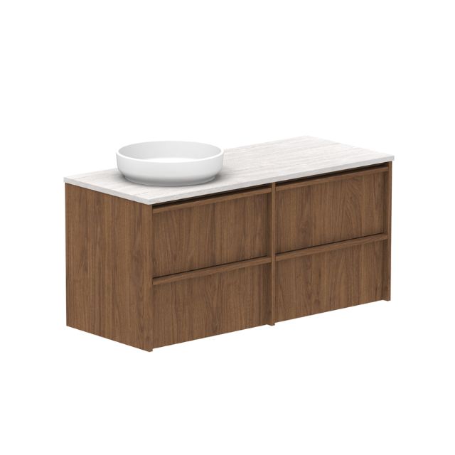 ADP Eli Wall Mounted Bathroom Vanity with Sink - Modern Floating Vanity for Small Bathrooms, Powder Rooms & Apartments