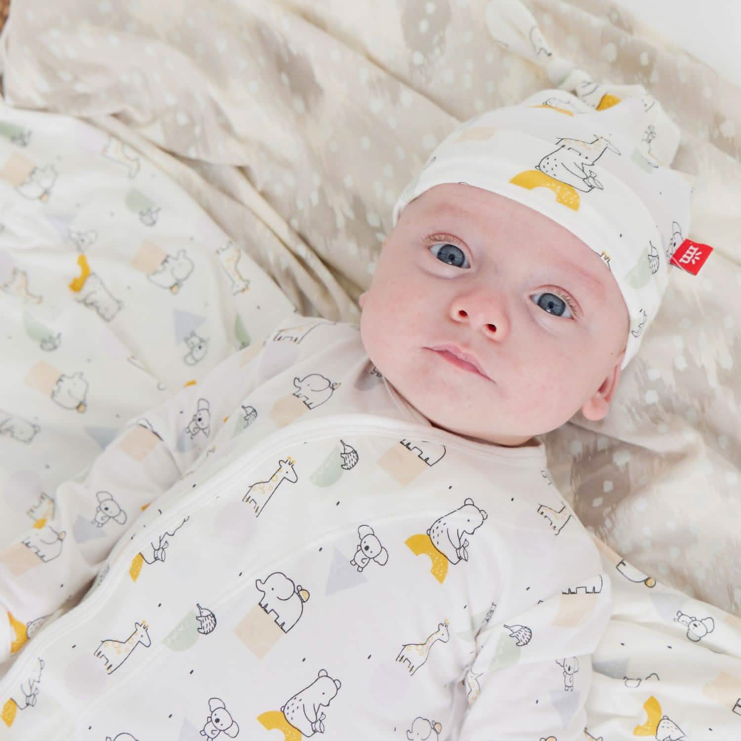 Stylish Modal Magnetic Gown & Hat Set for Baby - Soft Comfort Wear for Newborns, Infants - Perfect for Photoshoots, Christenings & Special Occasions