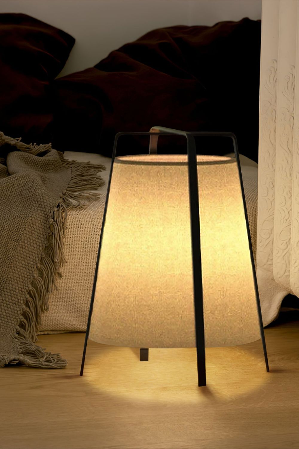 Luca Soft Glow Table Lamp - Modern LED Bedside Night Light with Dimmable Warm White Light for Bedroom, Living Room, Nursery & Office Decor