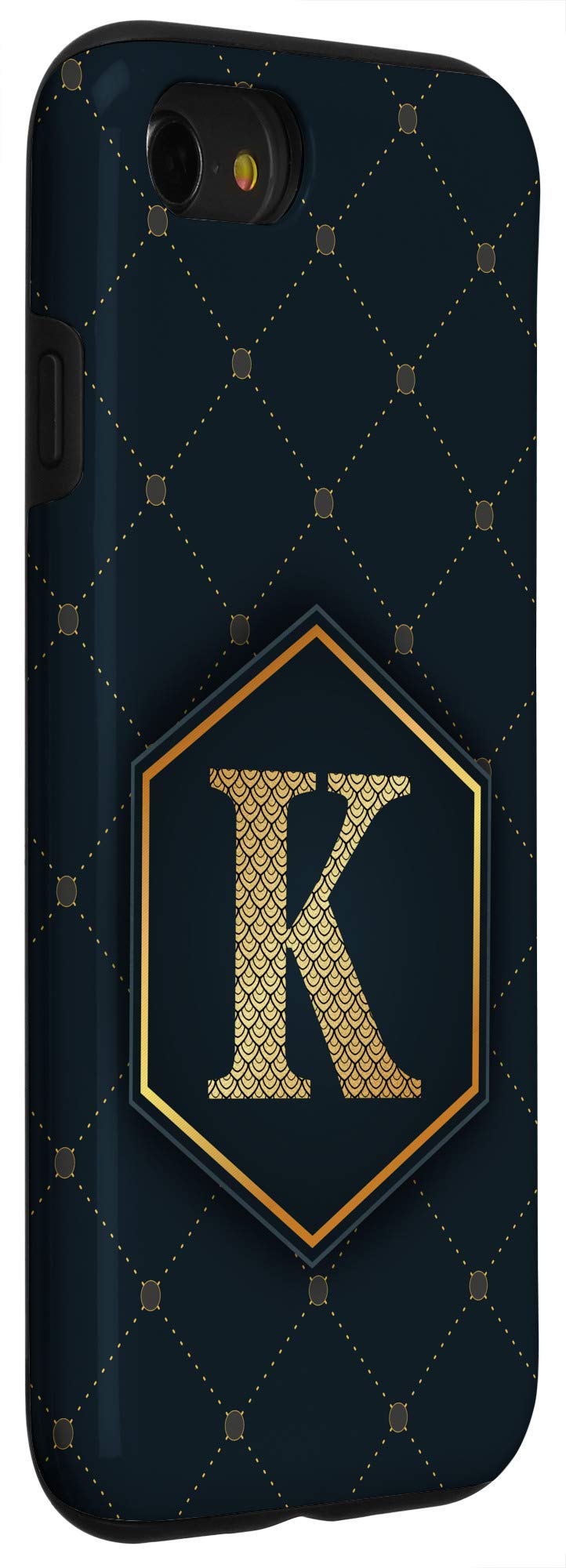 Stylish Geometric Alphabet K Case for iPhone SE (2020) / 7 / 8 - Durable Protective Cover with Chic Letter K Design - Perfect for Everyday Use, Gifts & Fashion Accessories