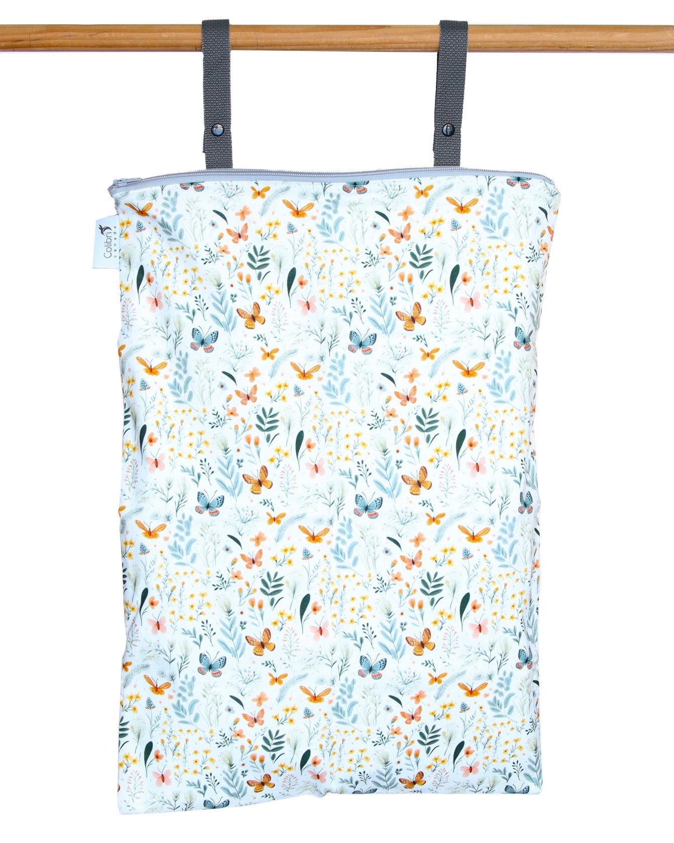 XL Colibri Butterfly Garden Wet Bag - Waterproof & Reusable for Swimsuits, Diapers, Wet Clothes - Perfect for Pool, Beach, Travel & Baby Essentials