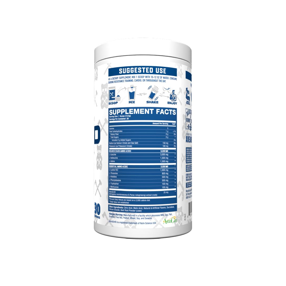 The Grind Essential Amino Acids & BCAA Supplement - 30 Servings for Muscle Recovery & Growth | Perfect for Post-Workout & Fitness Enthusiasts