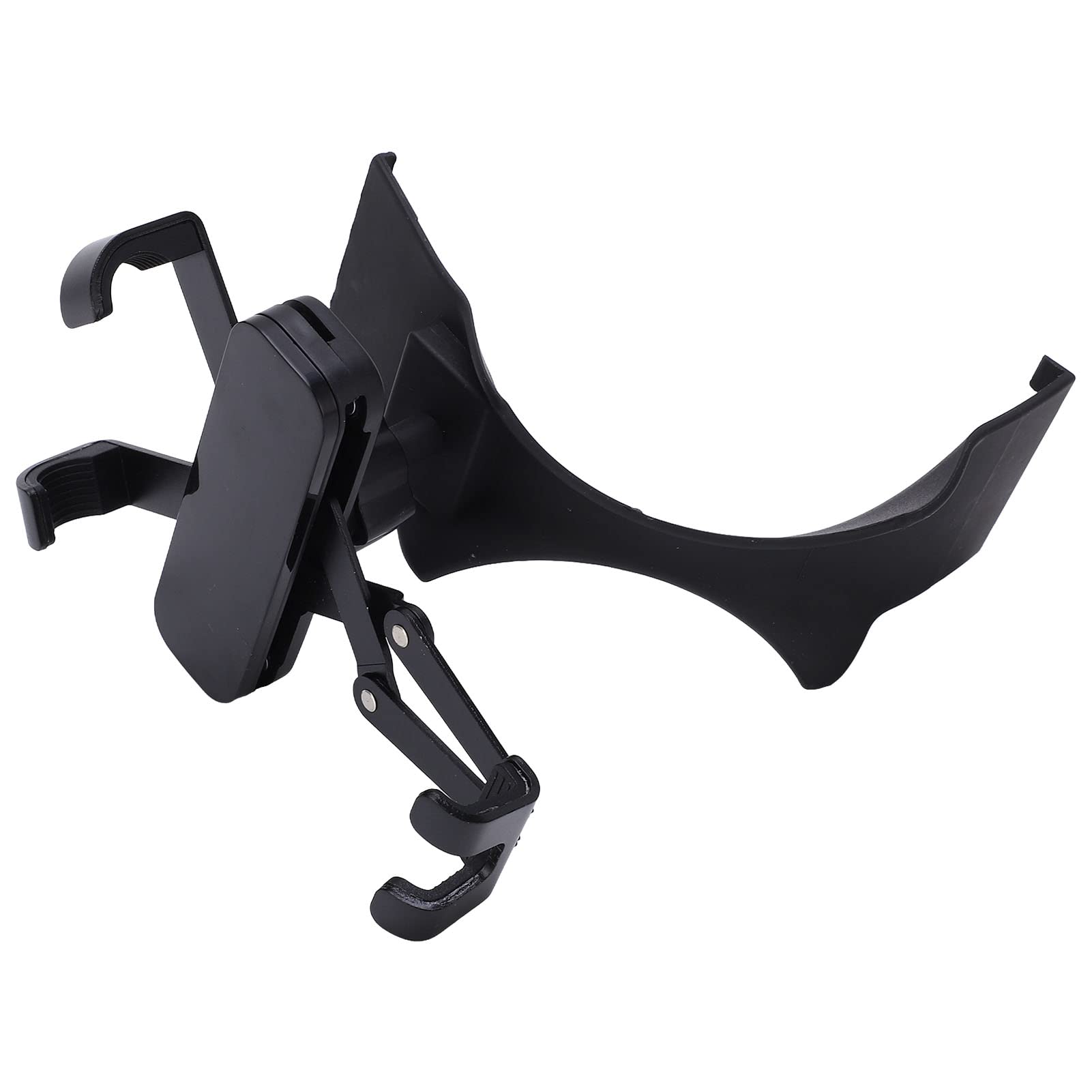 Car Phone Holder - ABS Durable Black Car Mount for iPhone & Android - Easy Installation - Perfect for GPS Navigation & Hands-Free Driving