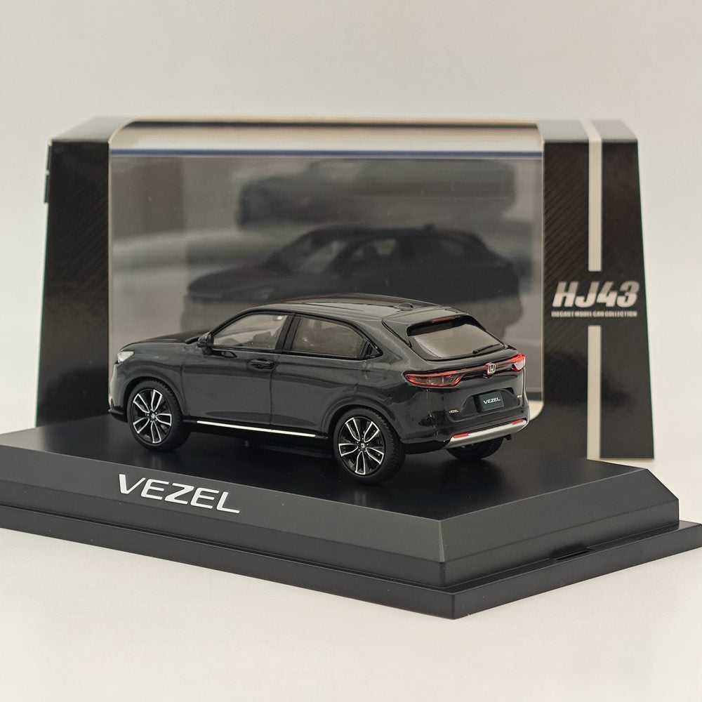 1/43 Scale Honda VEZEL e:HEV Z Crystal Black Diecast Model Car - Limited Edition Collectible for Car Enthusiasts & Display - Perfect for Home/Office Decoration & Model Car Collections