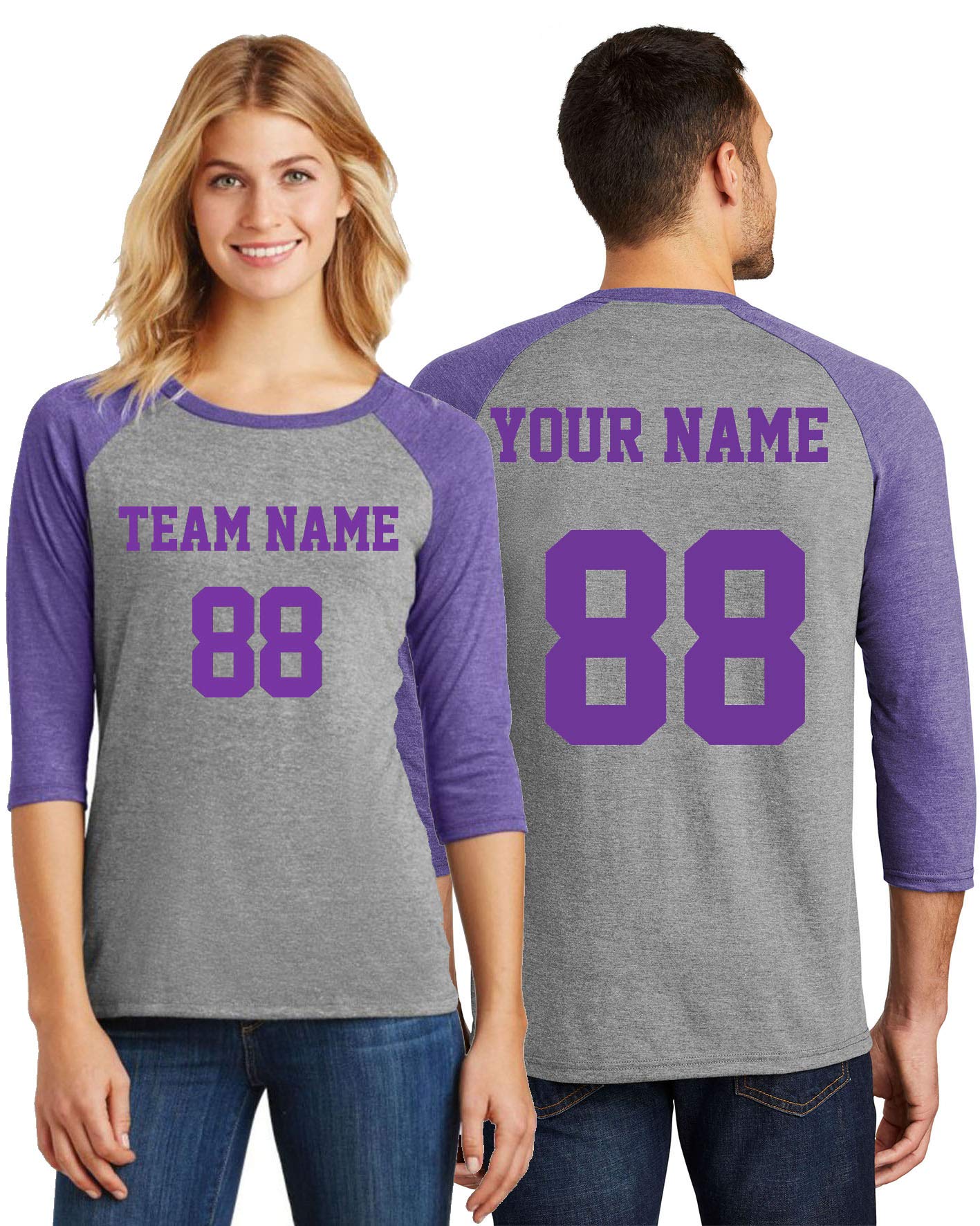 Custom Baseball Jerseys for Men - Personalized Raglan Tees - Softball Team Uniforms - Perfect for Games, Tournaments & Fan Apparel