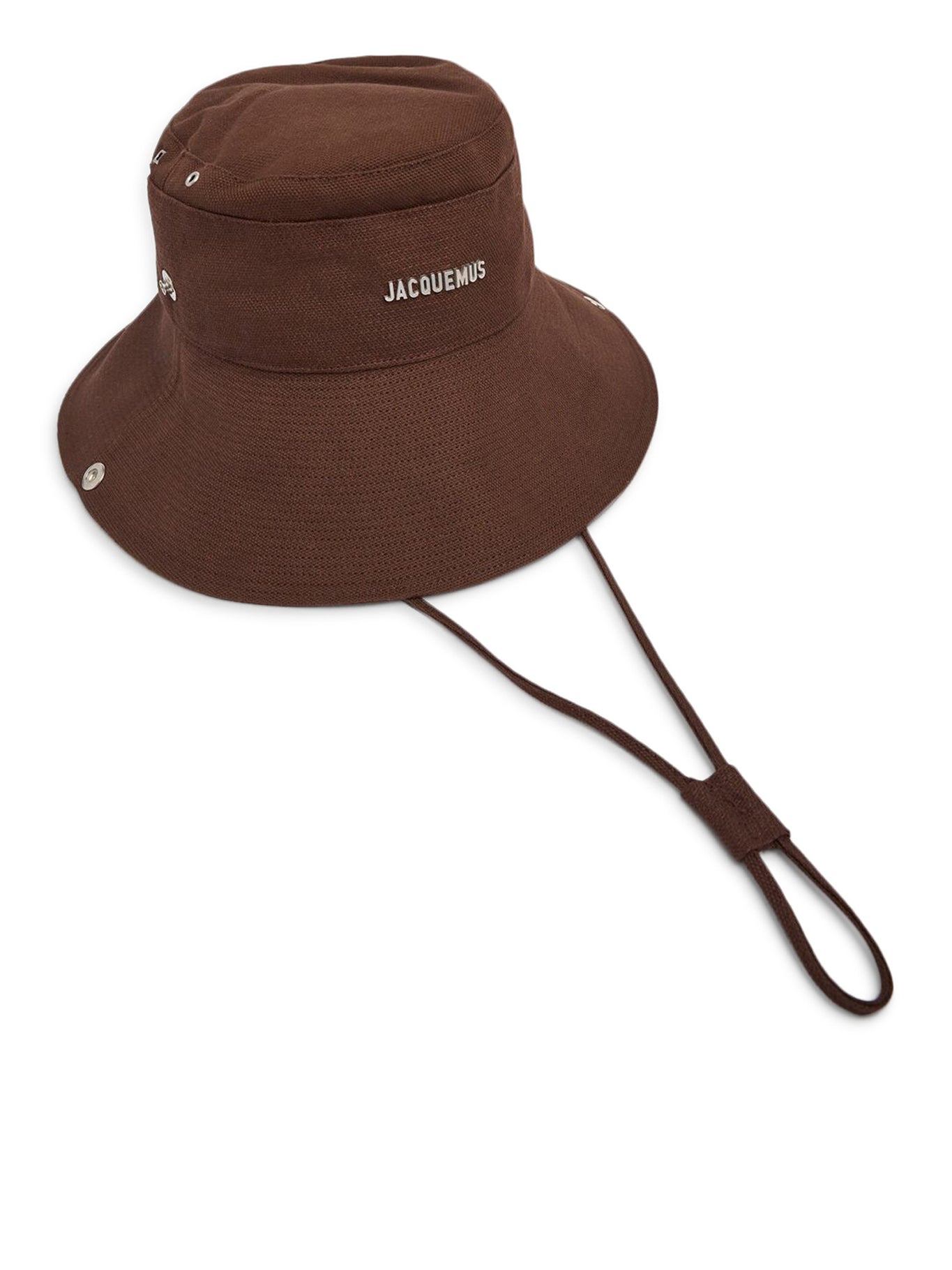Jacquemus Le Bob De Nimes Bucket Hat - Brown Cotton Sun Hat for Women, Summer Beach Accessories, Fashionable Wide Brim Hat for Outdoor, Travel and Vacation