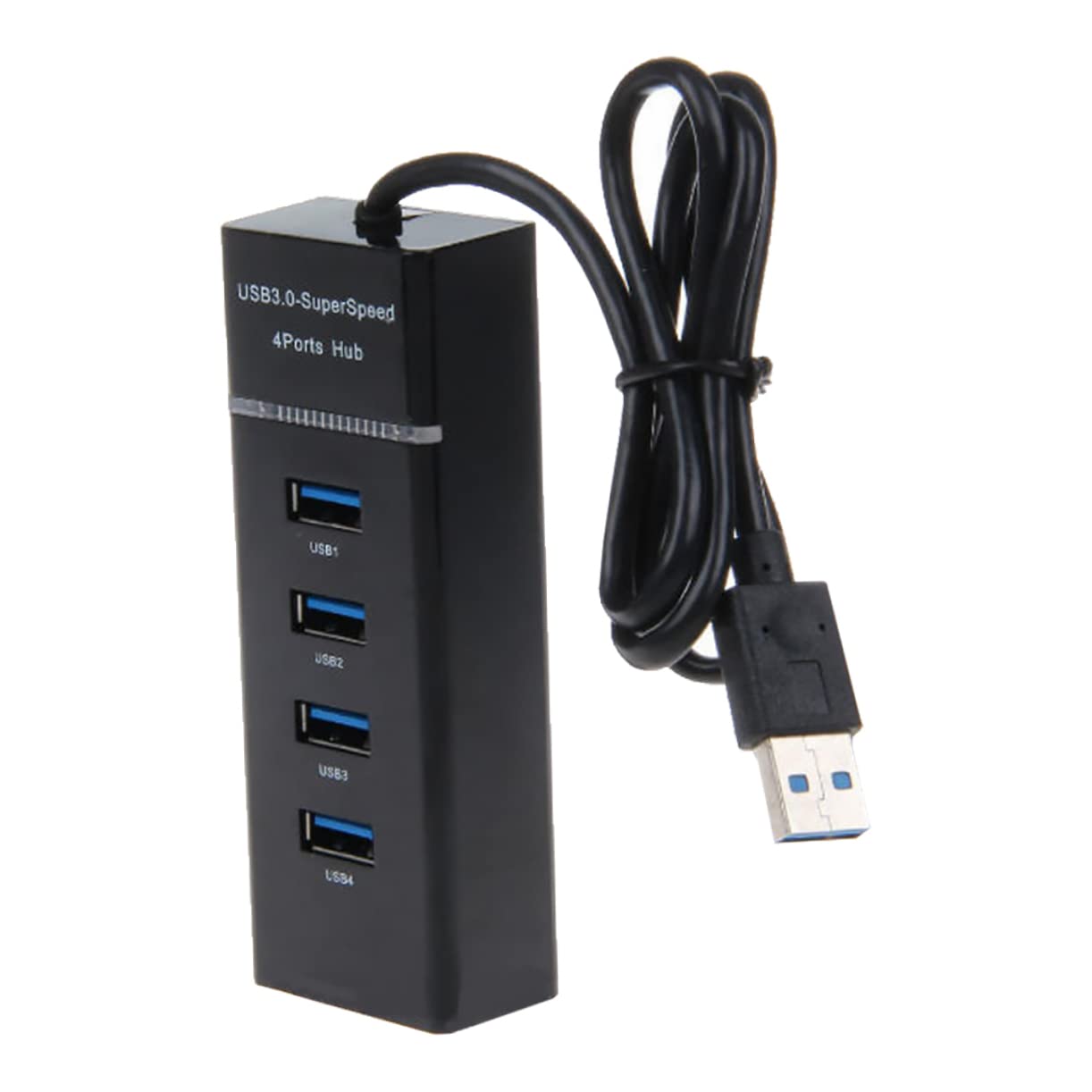KONTONTY USB 3.0 Hub 4-Port Adapter with Fast Data Transfer and Charging - Perfect for Laptop, PC, Mac, Gaming & Home Office Setup