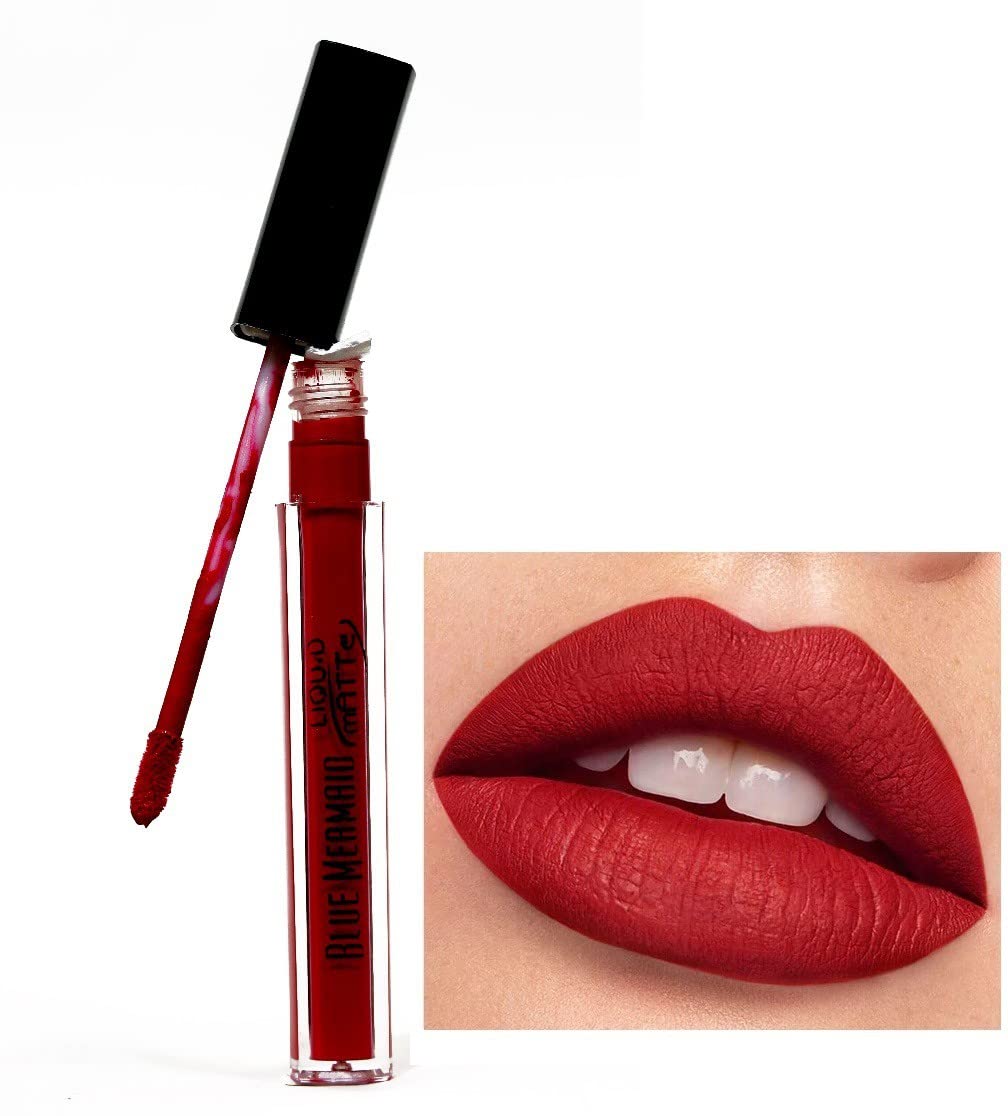 Long Lasting Matte Red Lipstick - Waterproof & Smudge Proof Lip Makeup for All-Day Wear - Perfect for Parties, Weddings & Special Occasions