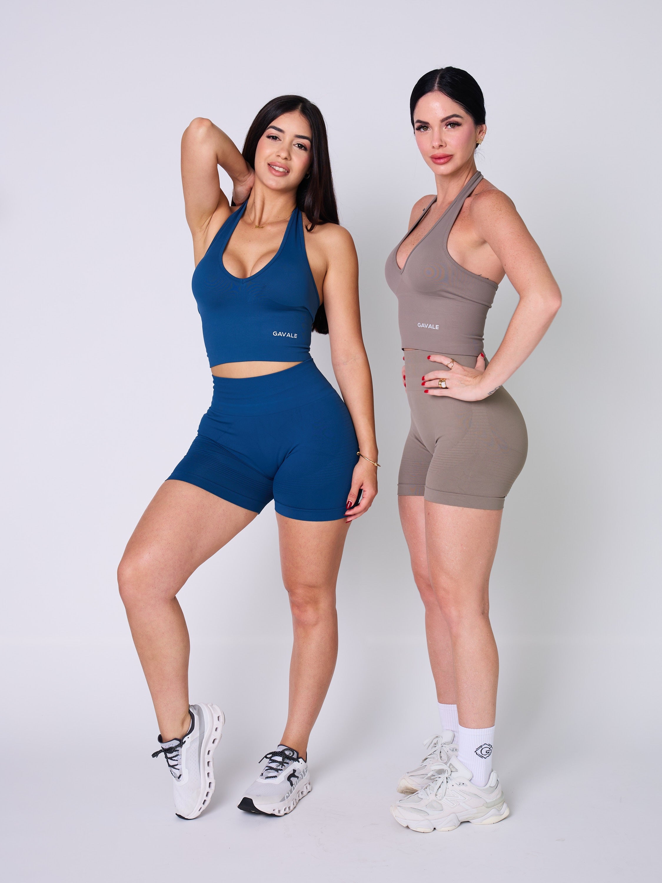 Contour Series Women's Workout Top & Biker Shorts Set - Gym, Yoga, Running & Casual Wear