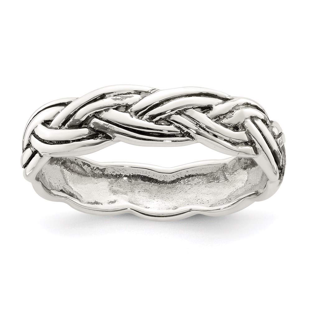 925 Sterling Silver Antiqued Celtic Band Ring for Women - Elegant Handmade Jewelry Gift for Her, Perfect for Weddings, Anniversaries & Special Occasions