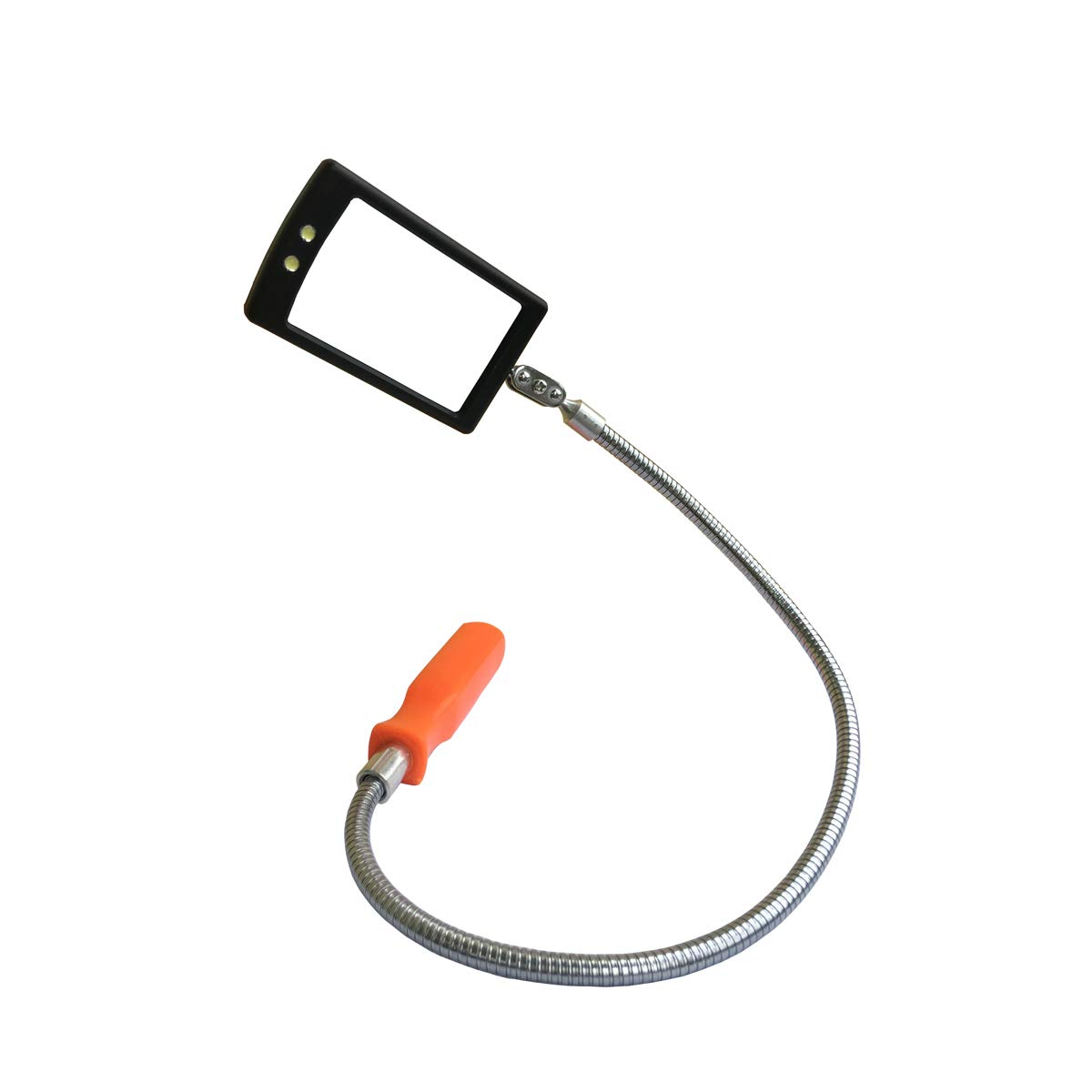 Flexible Inspection Mirror with 2 LED Lights - 20 lb Telescoping Magnetic Pick Up Tool - Extendable 31