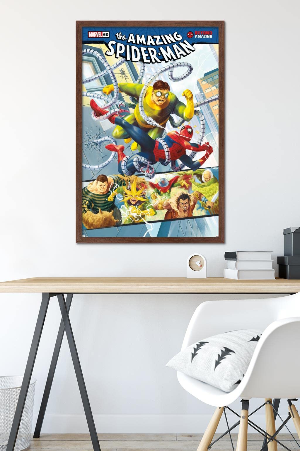 Marvel Comics Spider-Man: Beyond Amazing - Sinister Six Cover Framed Wall Poster 34