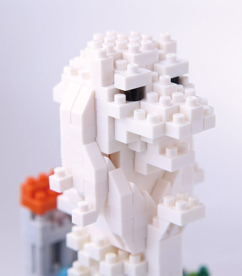 Nanoblock Merlion Building Kit NBH 105 - Singapore Landmark Miniature Model for Collectors & Hobbyists - Perfect for Home Decor, Office Display & Gift Giving