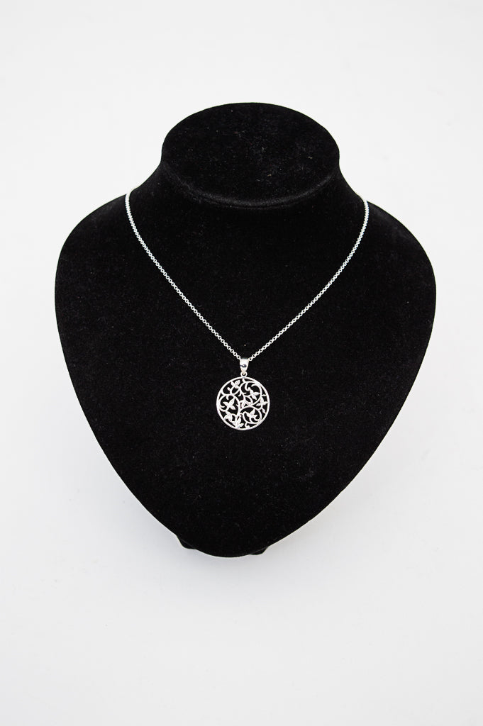 Flower of Life Pendant Necklace - 925 Sterling Silver Sacred Geometry Jewelry for Women - Perfect for Meditation, Yoga & Spiritual Gifts
