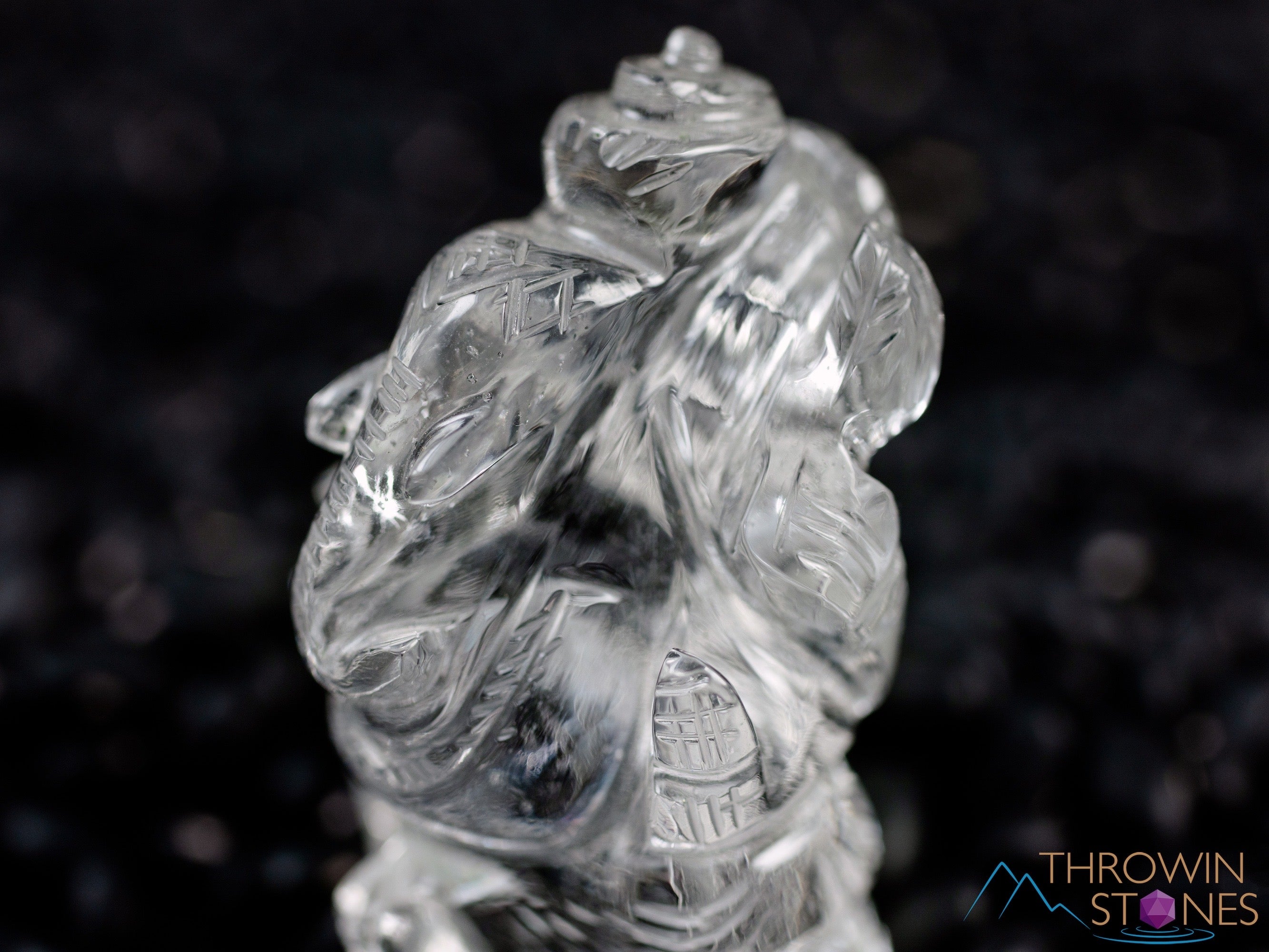Clear Quartz Crystal Ganesha Statue - Hand Carved Lord Ganesh Figurine for Home Decor, Spiritual Healing Crystals & Stones (E0286) | Perfect for Meditation Altars, Yoga Spaces & Positive Energy Gifts