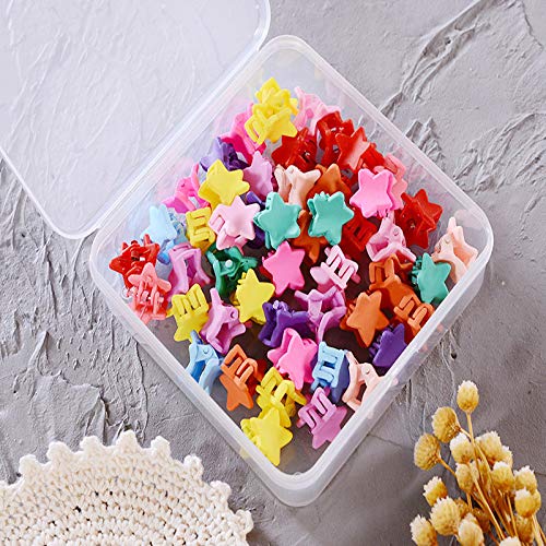 IKAAR 20-Piece Mini Colorful Star Hair Claw Clips Set - Cute Hair Accessories for Girls & Teens - Perfect for School, Parties & Everyday Styling