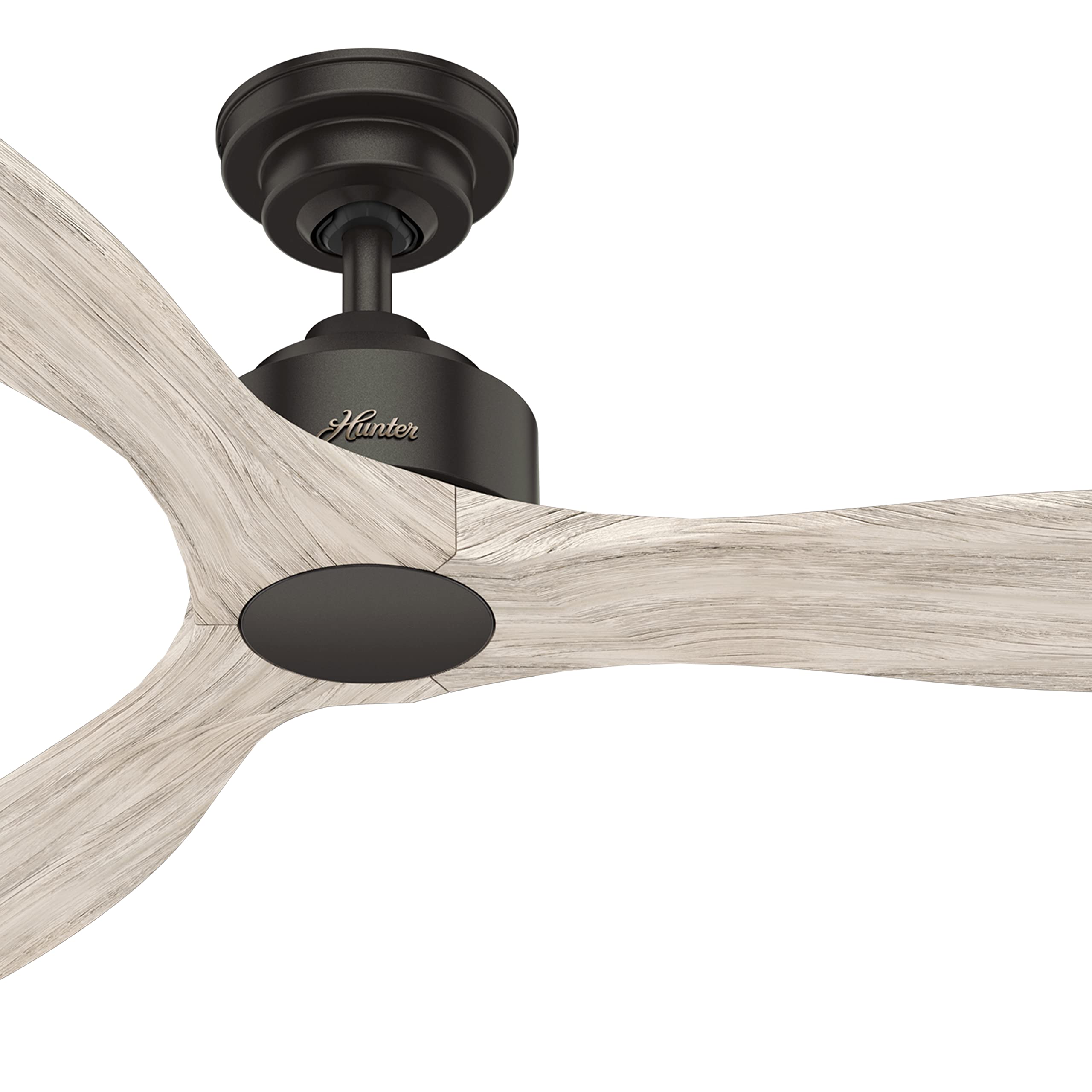 Hunter Fan 52 Inch Contemporary Noble Bronze Finish Indoor Ceiling Fan with 3 Blades - Energy Efficient Quiet DC Motor - Perfect for Living Room, Bedroom & Home Office (Renewed)