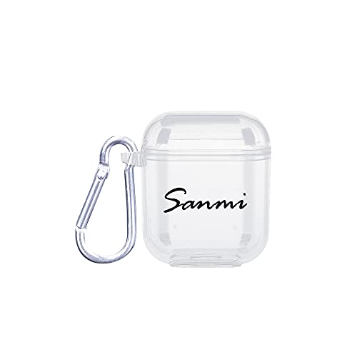 OXYEFEI Clear AirPods Case for AirPods 1/2/Pro - Personalized Transparent Protective Cover - Perfect for Gym, Travel & Everyday Use