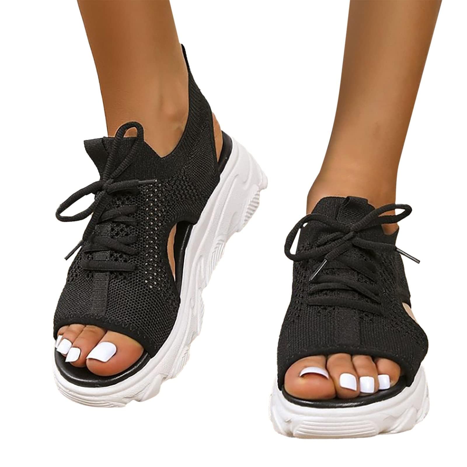 **Orthopedic Sandals for Women - Comfortable Wedge Heel Dressy Summer Sandals with Ankle Strap | Fashion Casual Espadrille Platform Sandals for Beach, Outdoor & Daily Wear**