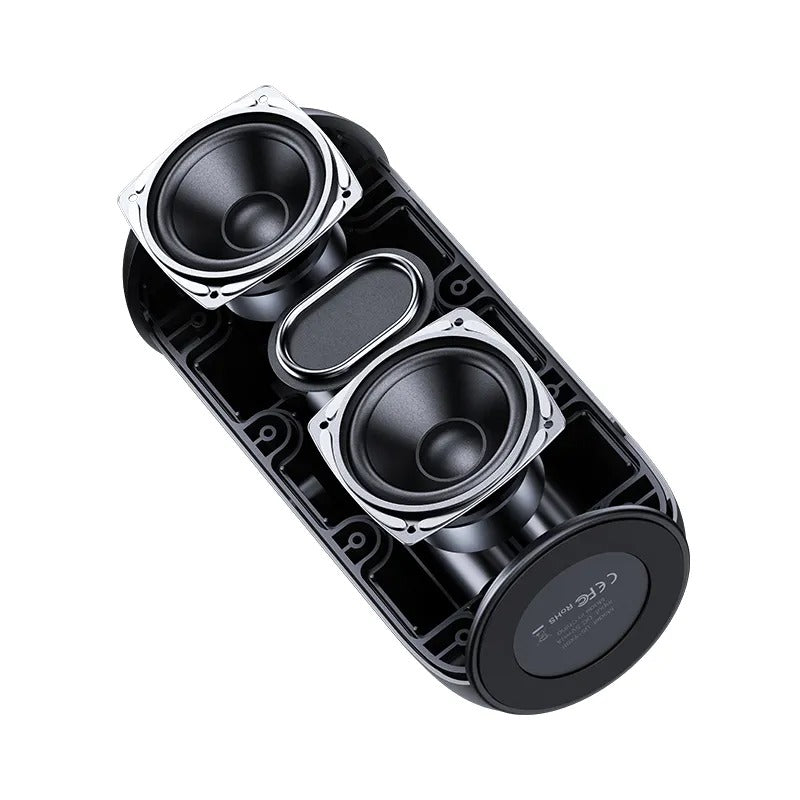 USAMS Portable Waterproof Bluetooth Speaker - IPX7 Waterproof, 20H Playtime, HD Sound for Outdoor, Beach, Pool, Shower & Travel