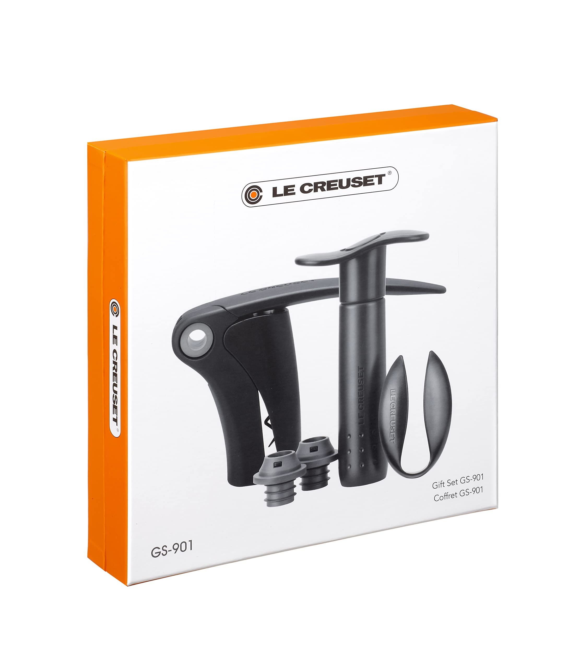 Le Creuset 5-Piece Wine Tool Set in Black & Grey - Perfect for Wine Lovers, Gifts & Entertaining