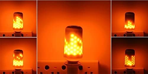 LED Flame Effect Fire E26 Light Bulbs - Flickering Emulation Lamps for Antique Lantern Atmosphere | Perfect for Holiday Decor, Hotels, Bars, Restaurants & Home Decoration | Creates Cozy Ambiance for Parties, Weddings & Relaxation