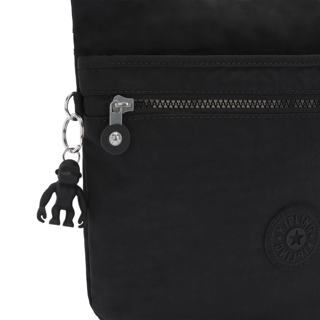 Kipling Cross-Body Bag for Women - Lightweight Travel Purse with Adjustable Strap, Durable Nylon, Charcoal Gray - Perfect for Daily Commute, Shopping & Travel