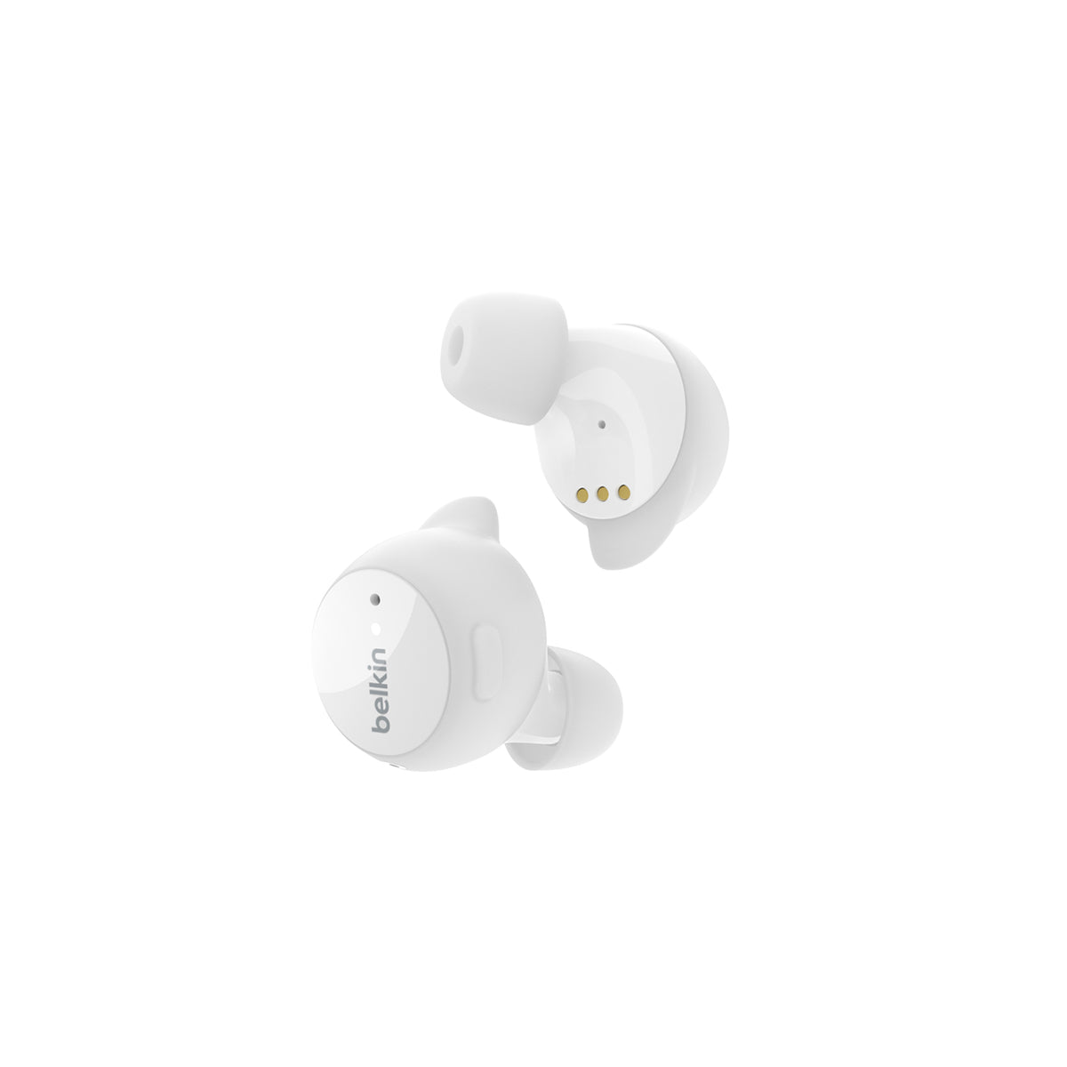 Belkin SoundForm Immerse Noise Cancelling True Wireless Earbuds - White | Bluetooth 5.0, 30H Playtime, IPX5 Waterproof for Gym, Running & Travel