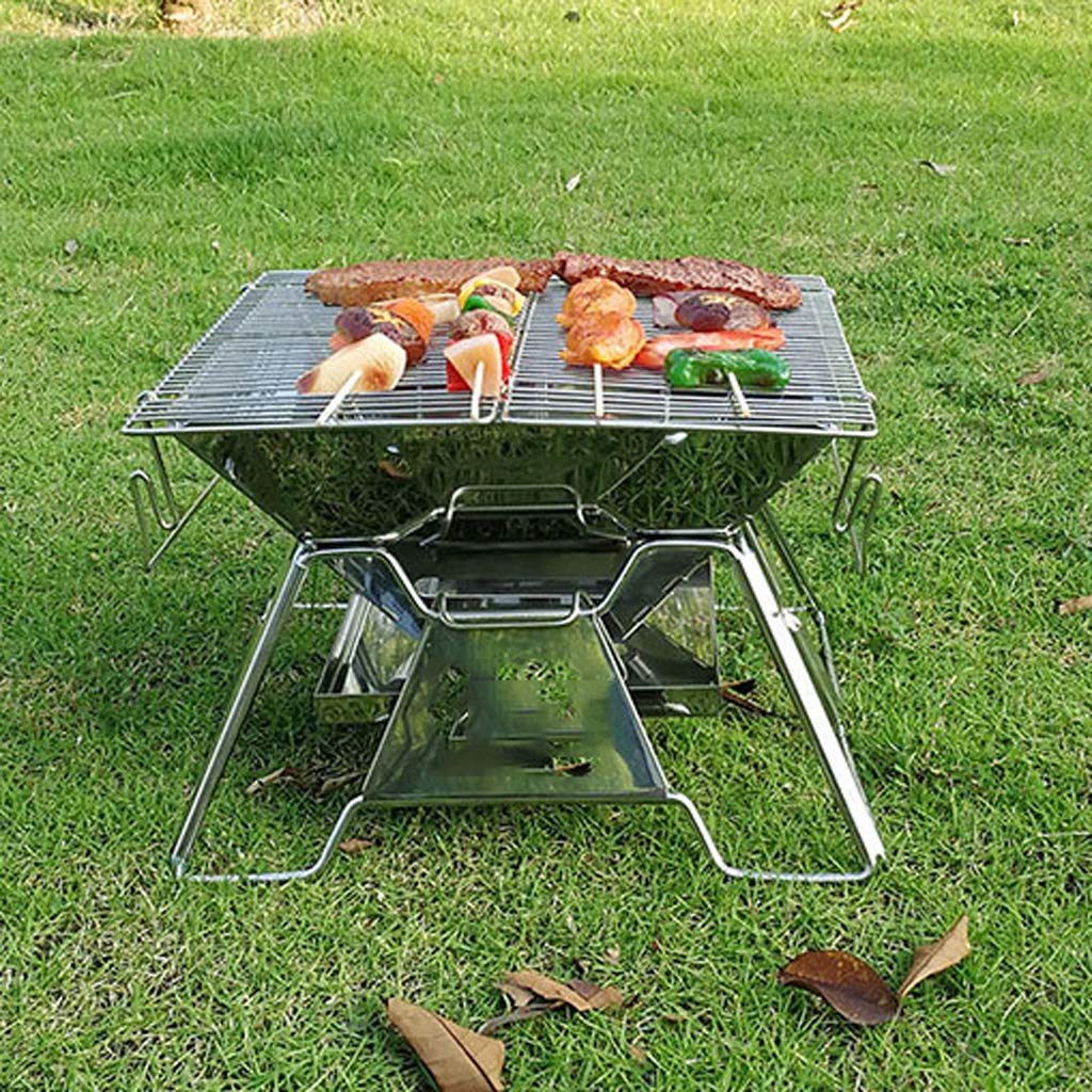 Portable Charcoal BBQ Grill for Outdoor Cooking - Foldable Design for Camping, Picnics & Backyard Barbecues