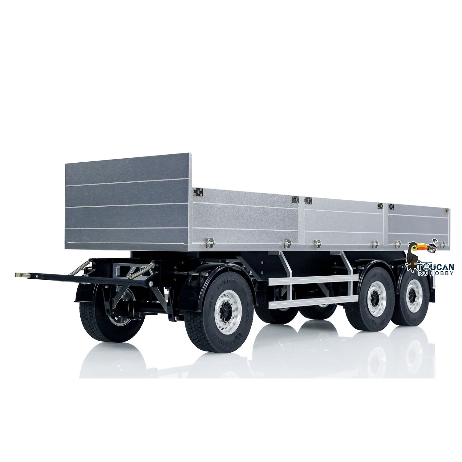 1/14 Scale Metal 3-Axle RC Hydraulic Dump Truck - Remote Control Construction Vehicle Toy for Kids & Adults - Perfect for Construction Site Play, STEM Learning & Collectors Display