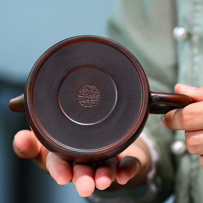 Premium Yixing Purple Clay Teapot - Authentic Chinese Dezhong Style for Brewing Oolong & Pu-erh Tea - Perfect for Tea Ceremonies & Gifting