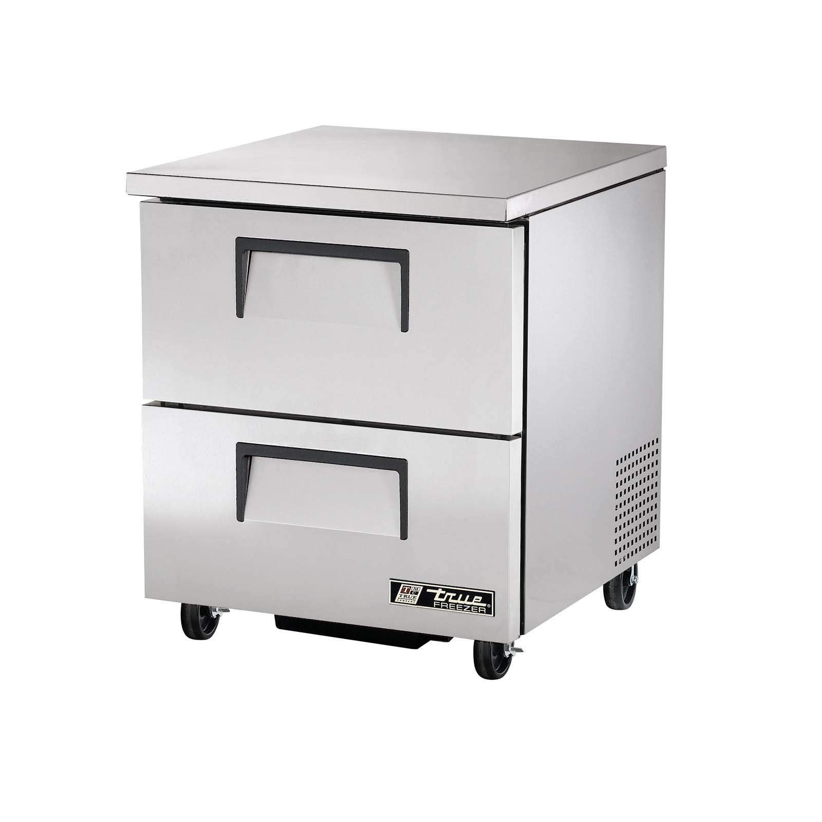 TRUE TUC-27F-D-2-HC 27 Inch Commercial Undercounter Freezer with 2 Drawers - Perfect for Restaurants, Bars, and Small Kitchens