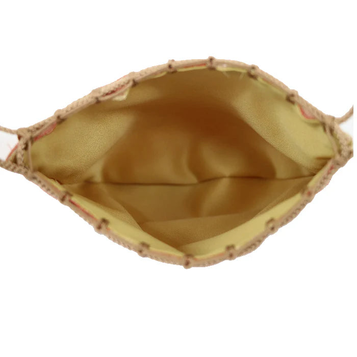 Nishijin Ori Small Drawstring Flower Pouch - Authentic Japanese Traditional Craft Purse from Kyoto | Perfect for Gift Giving, Cosmetics Storage & Cultural Fashion Accessory