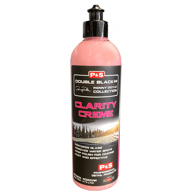P&S Clarity Creme Glass Polish - Premium Car Windshield & Window Cleaner for Crystal Clear Visibility - Perfect for Auto Detailing, Home Windows & Mirrors