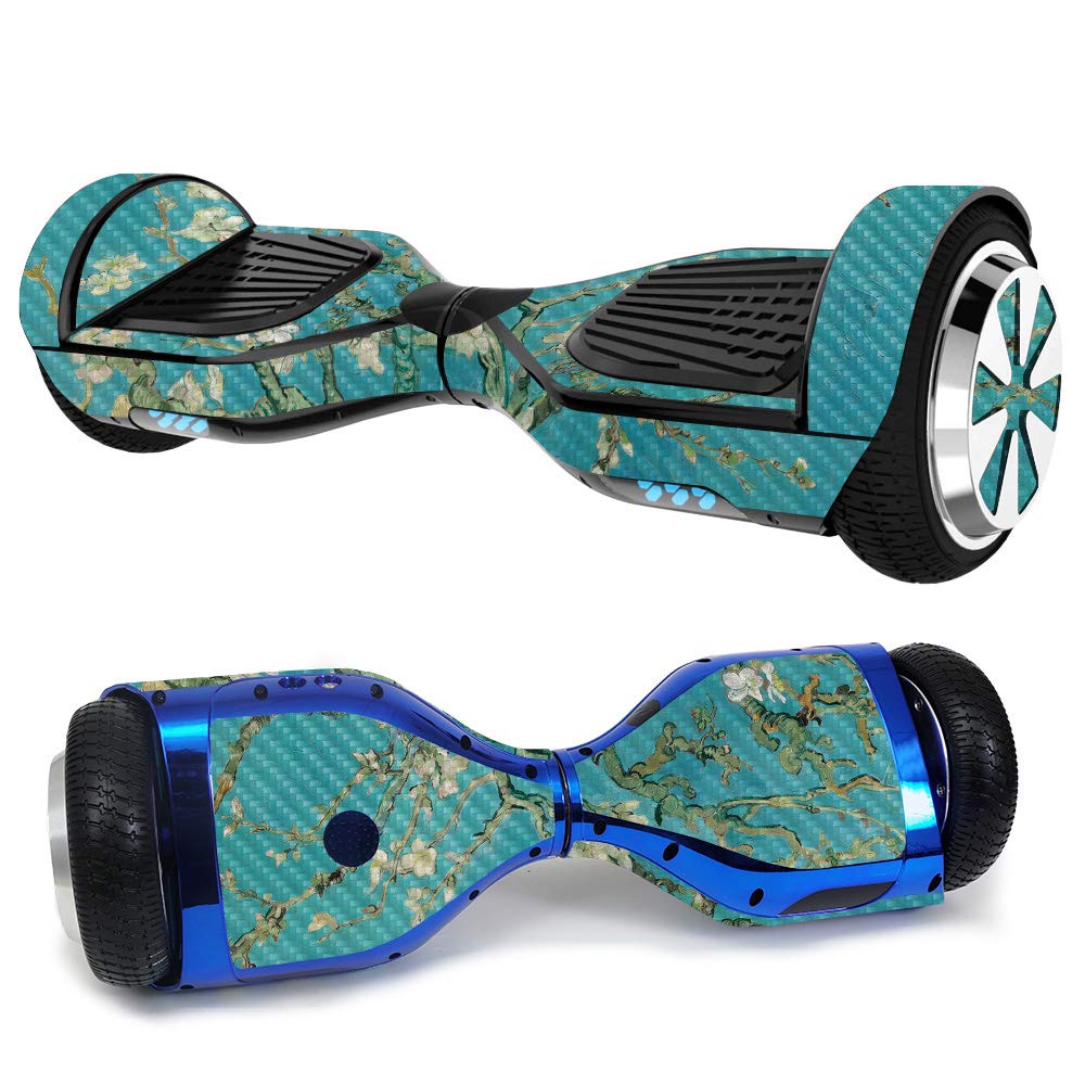 Premium Carbon Fiber Skin for Ultra Hoverboard - Almond Blossom Design | Protective & Durable Textured Wrap | Easy to Apply & Remove | Made in USA | Perfect for Personalizing & Protecting Your Hoverboard at School, Parks or Commuting